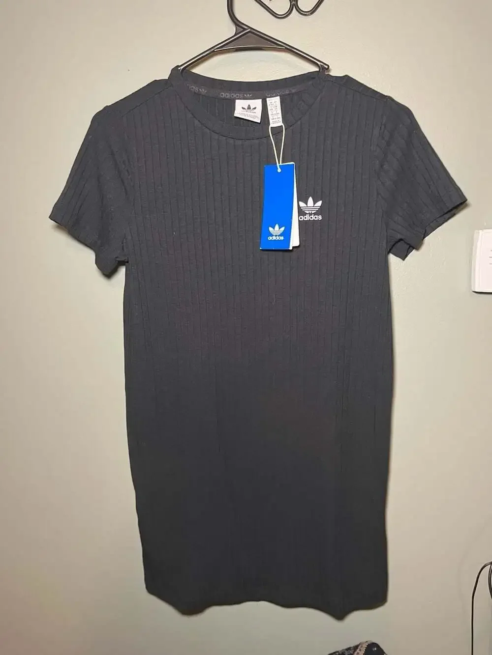 Adidas Originals Girls Rib Dress Black Size S